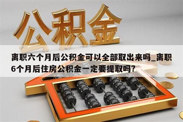 离职六个月后公积金可以全部取出来吗_离职6个月后住房公积金一定要提取吗?